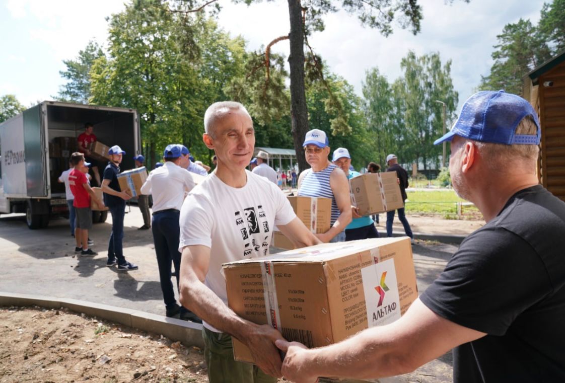 Очередная партия помощи для беженцев с Донбасса